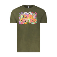 Vintage Olive Happy Easter Vintage Tee - LillyAllenDesigns