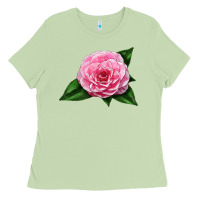 Matcha Camellia Flower Ladies Tee - LillyAllenDesigns
