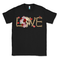 Black Skull love Valentine's Day Classic Tee - FaDigitalArtStudio