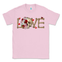 Bubblegum Pink Skull love Valentine's Day Classic Tee - FaDigitalArtStudio