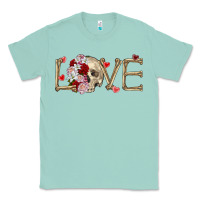 Seafoam Skull love Valentine's Day Classic Tee - FaDigitalArtStudio