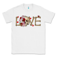 White Skull love Valentine's Day Classic Tee - FaDigitalArtStudio