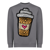 Storm leopard glitter coffee cup Heavyweight Sweatshirt - Jasminsmagicworld