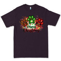 Plum merry christmas paws Premium Tee - FaDigitalArtStudio