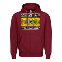 Burgundy st Patricks day western shamrock Zipper Hoodie - Jasminsmagicworld
