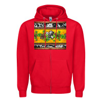 Red st Patricks day western shamrock Zipper Hoodie - Jasminsmagicworld