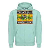 Seafoam st Patricks day western shamrock Zipper Hoodie - Jasminsmagicworld