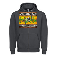 Smoke st Patricks day western shamrock Zipper Hoodie - Jasminsmagicworld