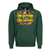 Sports Green st Patricks day western shamrock Zipper Hoodie - Jasminsmagicworld