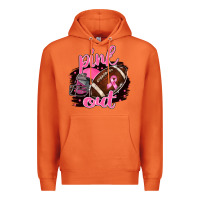 Carrot Pink Out Football Premium Hoodie - BarkalooDesign
