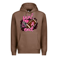 Chestnut Pink Out Football Premium Hoodie - BarkalooDesign