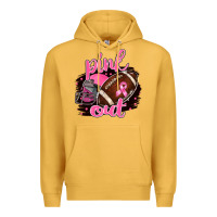 Mustard Pink Out Football Premium Hoodie - BarkalooDesign
