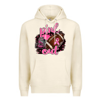 Tofu Pink Out Football Premium Hoodie - BarkalooDesign