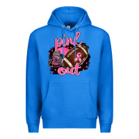 True Royal Pink Out Football Premium Hoodie - BarkalooDesign