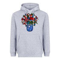 Heather Grey Patriotic Sunflower in a Jar Heavyweight Hoodie - Jasminsmagicworld