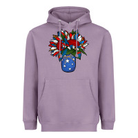 Lavender Patriotic Sunflower in a Jar Heavyweight Hoodie - Jasminsmagicworld