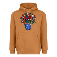 Meerkat Patriotic Sunflower in a Jar Heavyweight Hoodie - Jasminsmagicworld