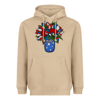 Mushroom Patriotic Sunflower in a Jar Heavyweight Hoodie - Jasminsmagicworld