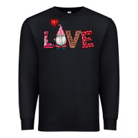 Black valentine's day gnomes love Premium Sweatshirt - RanaPortraitStore