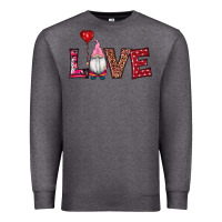 Charcoal Heather valentine's day gnomes love Premium Sweatshirt - RanaPortraitStore