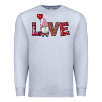 Heather Grey valentine's day gnomes love Premium Sweatshirt - RanaPortraitStore