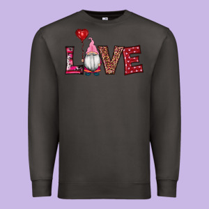 Valentine's Day Gnomes Love Premium Sweatshirt Designed By Ranaportraitstore