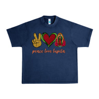 Navy Peace Love Lupita Urban Heavy Tee - Jasminsmagicworld