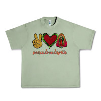 Oil Green Peace Love Lupita Urban Heavy Tee - Jasminsmagicworld