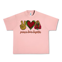 Salmon Peace Love Lupita Urban Heavy Tee - Jasminsmagicworld