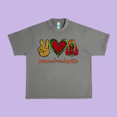 Peace Love Lupita Urban Heavy Tee Designed By Jasminsmagicworld