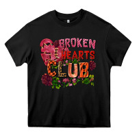 Black Broken heart club Heavy Core Tee - FaDigitalArtStudio