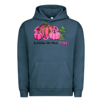 Pigment Midnight Navy in october we wear pink pumpkin and sunflowers Urban Hoodie - RanaPortraitStore