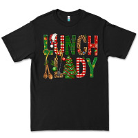 Black Lunch Lady Christmas Premium Tee - BundleAndBundleShop