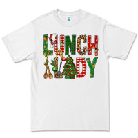 White Lunch Lady Christmas Premium Tee - BundleAndBundleShop