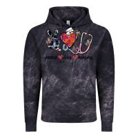 Cloud Black peace love nursing Vintage Hoodie - SublimationCraftShop