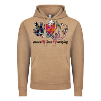 Vintage Coffee peace love nursing Vintage Hoodie - SublimationCraftShop