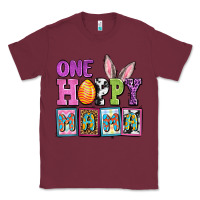 Burgundy Easter Day One hoppy mama Classic Tee - OliviaCreatesArt