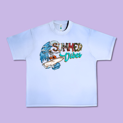 Summer Vibes Urban Heavy Tee Designed By Cowhidedigitalart