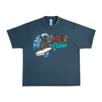 Midnight Navy Summer Vibes Urban Heavy Tee - CowhideDigitalArt