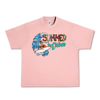 Salmon Summer Vibes Urban Heavy Tee - CowhideDigitalArt