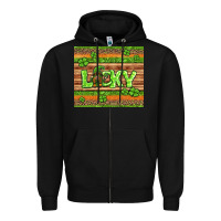 Black st Patricks lucky gnome Zipper Hoodie - Jasminsmagicworld