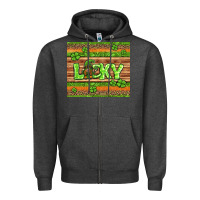 Charcoal Heather st Patricks lucky gnome Zipper Hoodie - Jasminsmagicworld