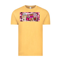 Vintage Mustard Valentine Coffee Vintage Tee - CowhideDigitalArt