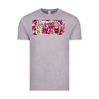 Vintage Zinc Valentine Coffee Vintage Tee - CowhideDigitalArt