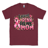 Burgundy i wear pink for my mom Classic Tee - BarkalooDesign