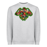 Heather Grey christmas western thunderbird Heavyweight Sweatshirt - RanaPortraitStore