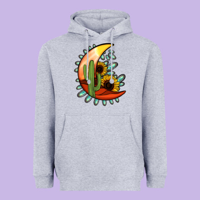 Desert Moon Heavyweight Hoodie Designed By Jasminsmagicworld