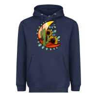 Navy Desert Moon Heavyweight Hoodie - Jasminsmagicworld