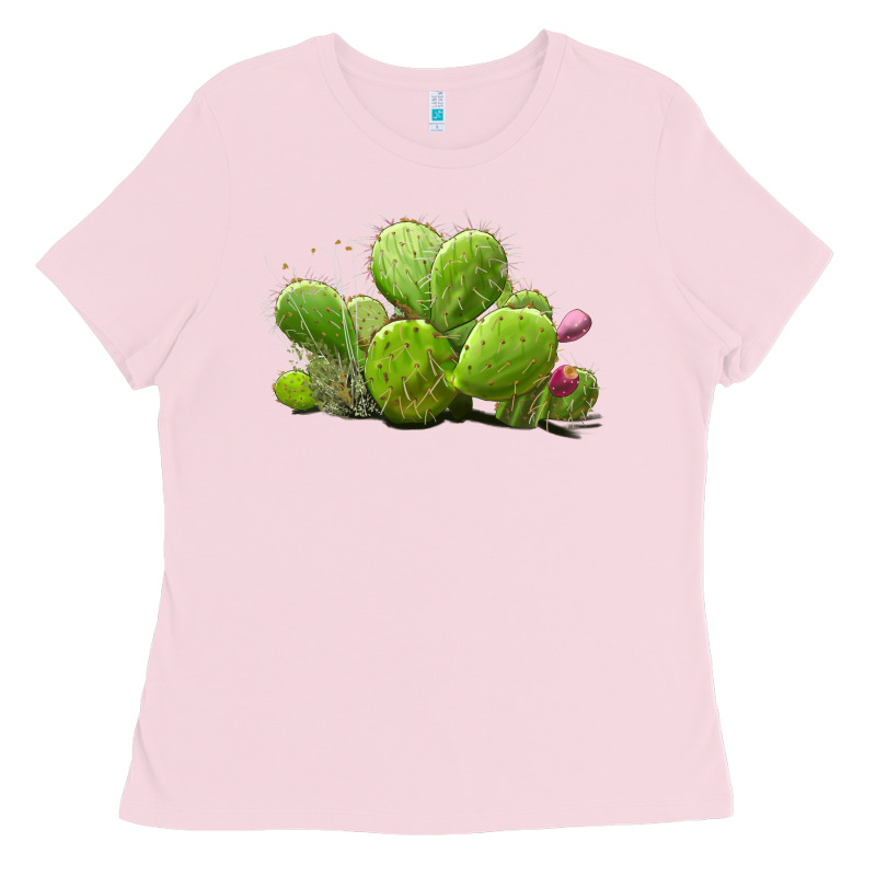 Desert Prickly Pear Cactus Ladies Tee by LillyAllenDesigns | Teevron