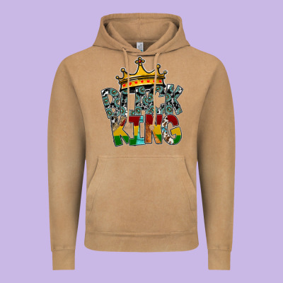 Black King Vintage Hoodie Designed By Sublimationcraftshop